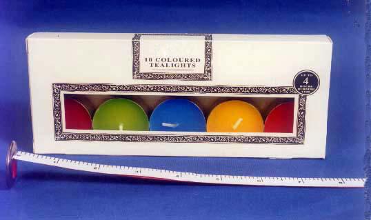 Color tea lights